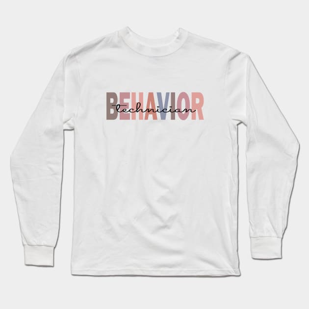 applied behavior technician Long Sleeve T-Shirt by EmbeeGraphics